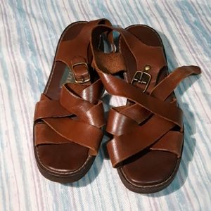 Naturalizer Flat Brown Sandals